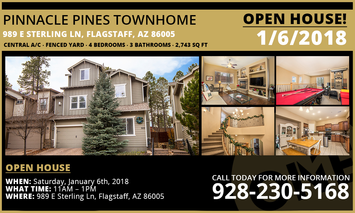 Pinnacle Pines Town Home Open house