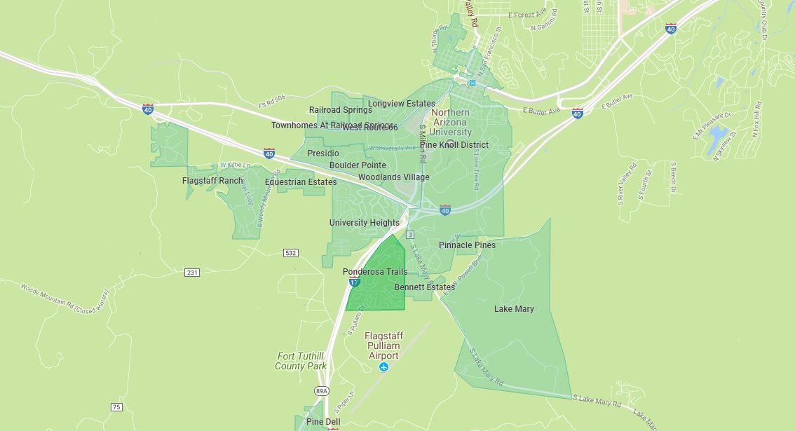 Ponderosa Trails Map