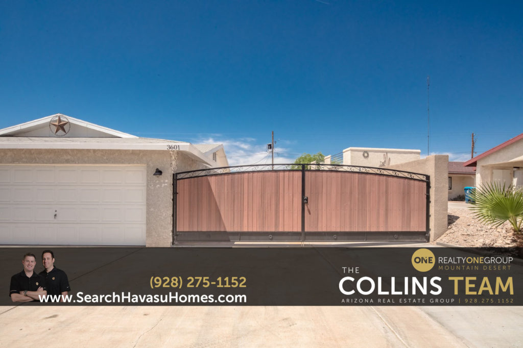 South Side Havasu Home with Large RV Gate