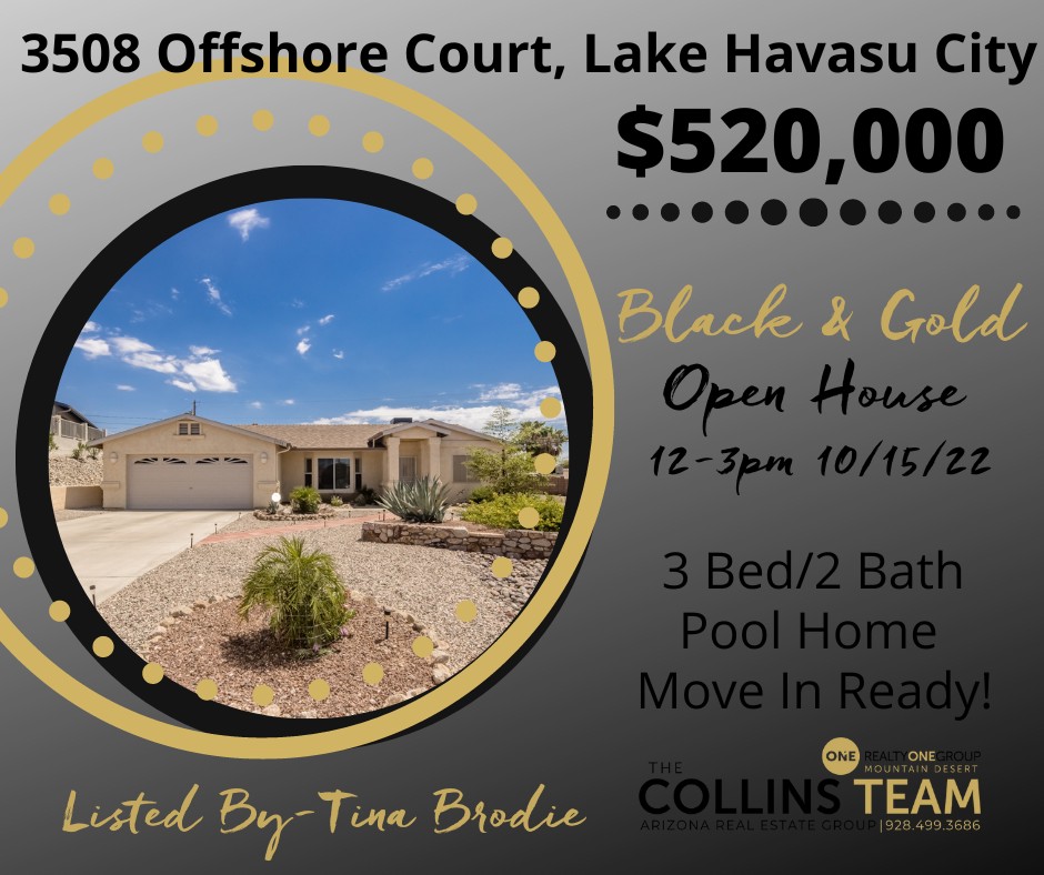 Lake Havasu OPEN HOUSE - 10/15 12-3PM: 3508 Offshore Ct