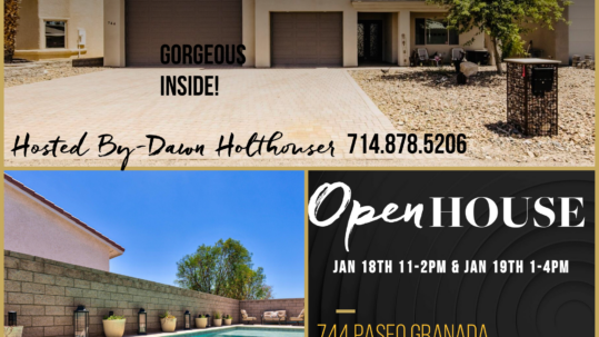 Luxury Home Open House 1/18 & 1/19: 744 Paseo Granada, Lake Havasu