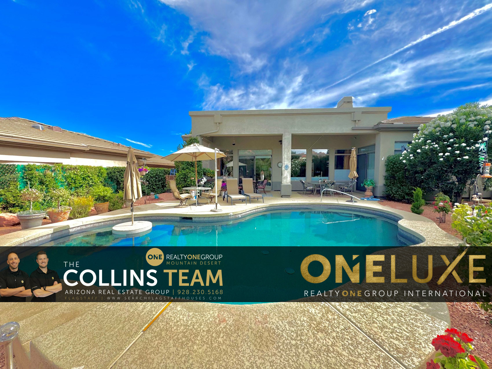 sedona luxury pool home